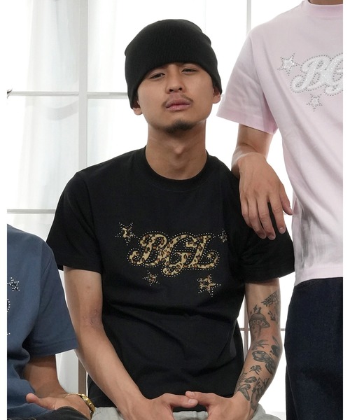 BGL（ビージーエル）の「STAR LOGO TEE / スター / 星柄 / キラキラ / スタッズ / Y2K / 韓国　半袖Tシャツ（Tシャツ/カットソー・レディース・ライトピンク/ネイビー/ホワイト/ブルー/ブラック・S/L/M）」の17枚目の写真