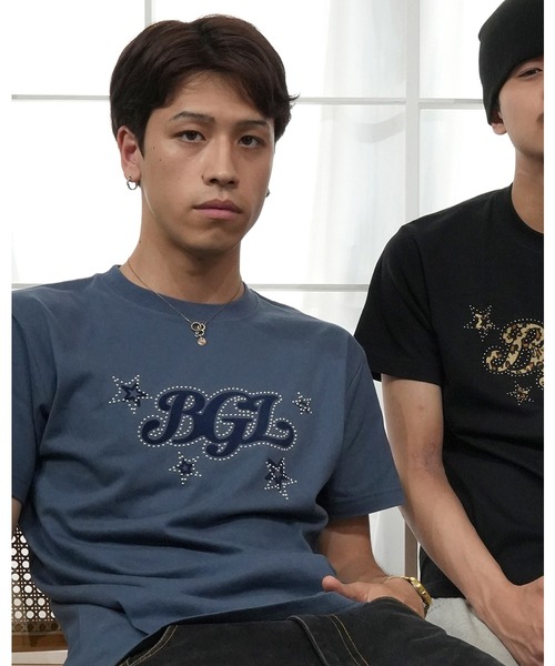 BGL（ビージーエル）の「STAR LOGO TEE / スター / 星柄 / キラキラ / スタッズ / Y2K / 韓国　半袖Tシャツ（Tシャツ/カットソー・レディース・ライトピンク/ネイビー/ホワイト/ブルー/ブラック・S/L/M）」の19枚目の写真