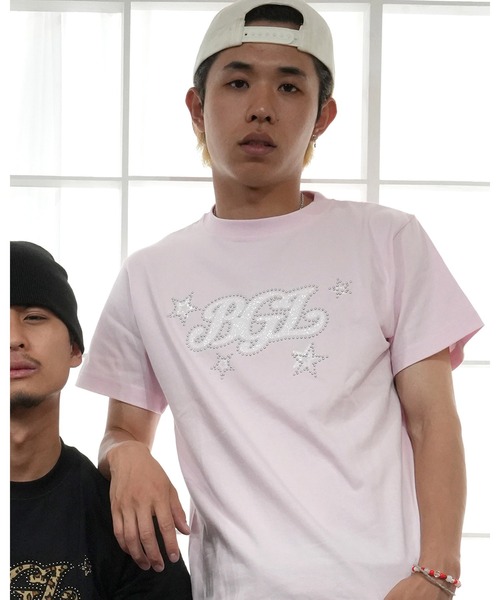 BGL（ビージーエル）の「STAR LOGO TEE / スター / 星柄 / キラキラ / スタッズ / Y2K / 韓国　半袖Tシャツ（Tシャツ/カットソー・レディース・ライトピンク/ネイビー/ホワイト/ブルー/ブラック・S/L/M）」の20枚目の写真