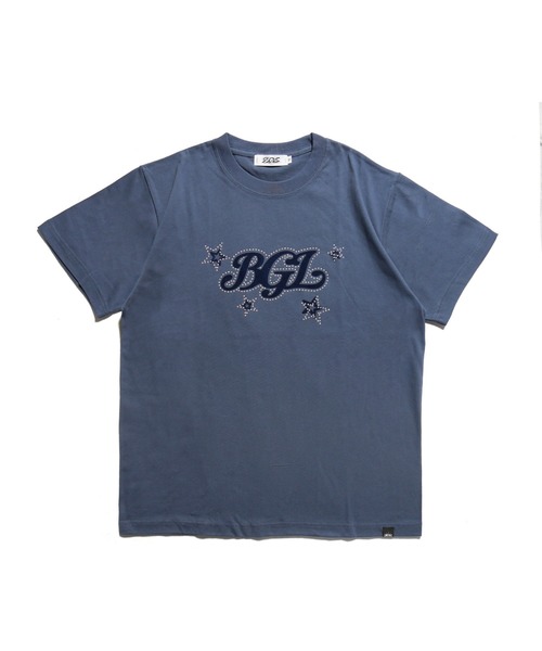 BGL（ビージーエル）の「STAR LOGO TEE / スター / 星柄 / キラキラ / スタッズ / Y2K / 韓国　半袖Tシャツ（Tシャツ/カットソー・レディース・ライトピンク/ネイビー/ホワイト/ブルー/ブラック・S/L/M）」の11枚目の写真