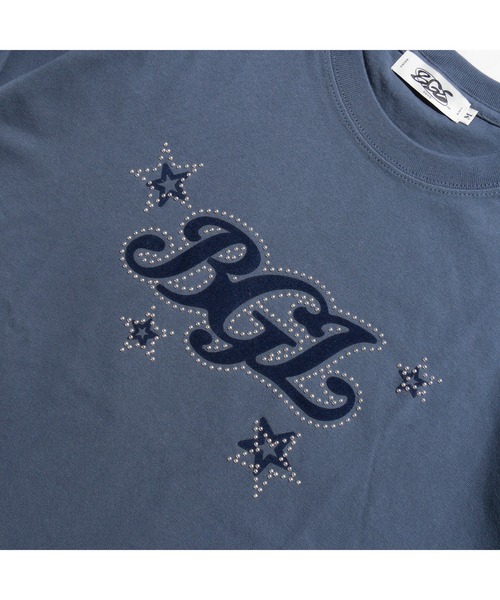 BGL（ビージーエル）の「STAR LOGO TEE / スター / 星柄 / キラキラ / スタッズ / Y2K / 韓国　半袖Tシャツ（Tシャツ/カットソー・レディース・ライトピンク/ネイビー/ホワイト/ブルー/ブラック・S/L/M）」の12枚目の写真