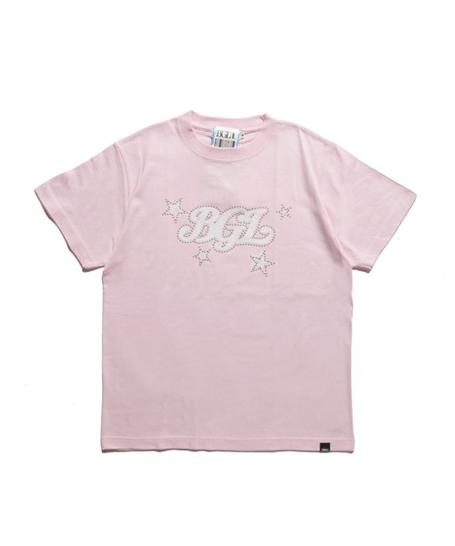 BGL（ビージーエル）の「STAR LOGO TEE / スター / 星柄 / キラキラ / スタッズ / Y2K / 韓国　半袖Tシャツ（Tシャツ/カットソー・レディース・ライトピンク/ネイビー/ホワイト/ブルー/ブラック・S/L/M）」の14枚目の写真