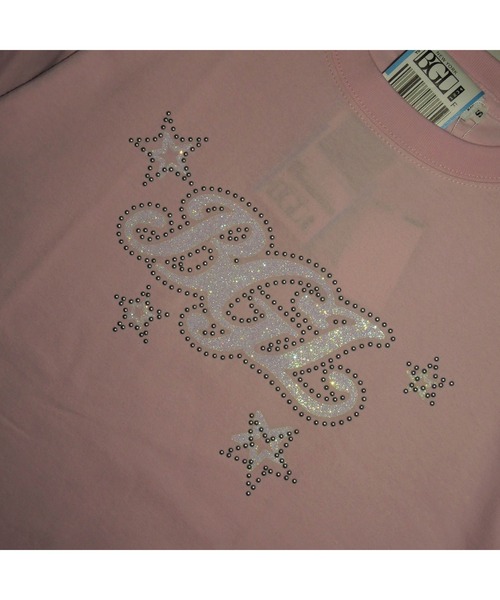 BGL（ビージーエル）の「STAR LOGO TEE / スター / 星柄 / キラキラ / スタッズ / Y2K / 韓国　半袖Tシャツ（Tシャツ/カットソー・レディース・ライトピンク/ネイビー/ホワイト/ブルー/ブラック・S/L/M）」の16枚目の写真