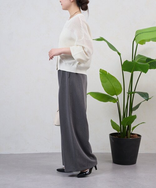 Jena espace merveilleux(ジェナ エスパスメルヴェイユ)の「テンセルイージーワイドPT(その他パンツ・レディース・アイボリー/ブラック/ブルー・FREE)」の19枚目の写真