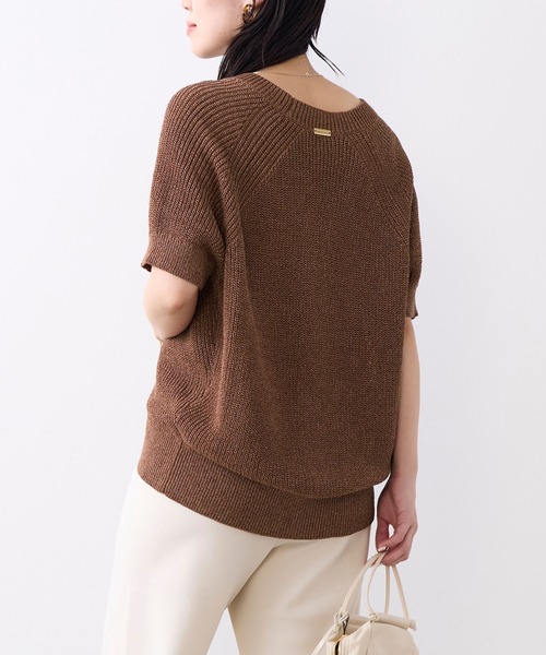 MICA&DEAL(マイカ&ディール)の「ペーパーヤーンニットカーディガン(ニット/セーター・レディース・オレンジ/グレイッシュベージュ/チャコールグレー/ブラウン・FREE)」の16枚目の写真