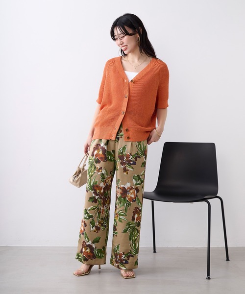 MICA&DEAL(マイカ&ディール)の「ペーパーヤーンニットカーディガン(ニット/セーター・レディース・オレンジ/グレイッシュベージュ/チャコールグレー/ブラウン・FREE)」の22枚目の写真