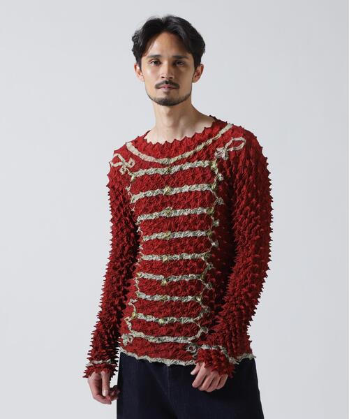 MASU(エムエーエスユー)の「MASU/エムエーエスユー/NAPOLEON SPIKEY TOPS/M26U6CS010(ニット/セーター・メンズ・レッド・48)」の2枚目の写真