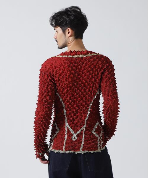 MASU(エムエーエスユー)の「MASU/エムエーエスユー/NAPOLEON SPIKEY TOPS/M26U6CS010(ニット/セーター・メンズ・レッド・48)」の3枚目の写真