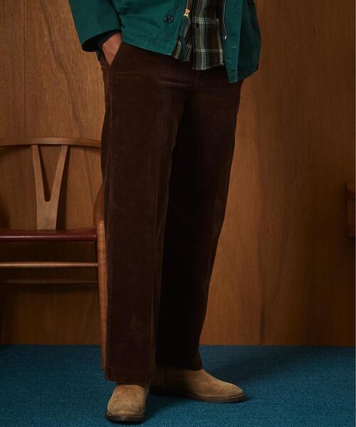 Schott(ショット)の「Schott/ショット/WOOLEN CORDUROY TROUSERS/ウール コーデュロイ パンツ(チノパンツ・メンズ・ブラウン/ブラック・30/32/34/36)」の2枚目の写真