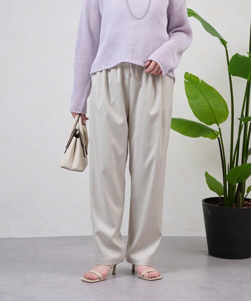 Jena espace merveilleux(ジェナ エスパスメルヴェイユ)の「イージータックテーパードパンツ(その他パンツ・レディース・ブラック/グレー/ベージュ・FREE)」の3枚目の写真