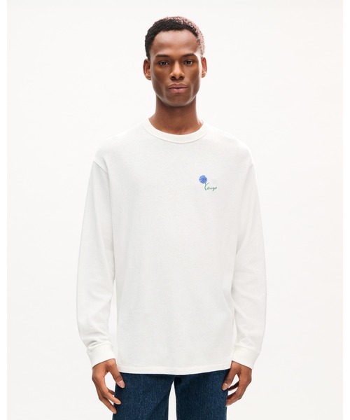 KENZO(ケンゾー)の「'KENZO Tulip' ロングスリーブ Tシャツ イン コットン(Tシャツ/カットソー・メンズ・ホワイト系その他・LARGE/MEDIUM/SMALL/X-SMALL)」の1枚目の写真
