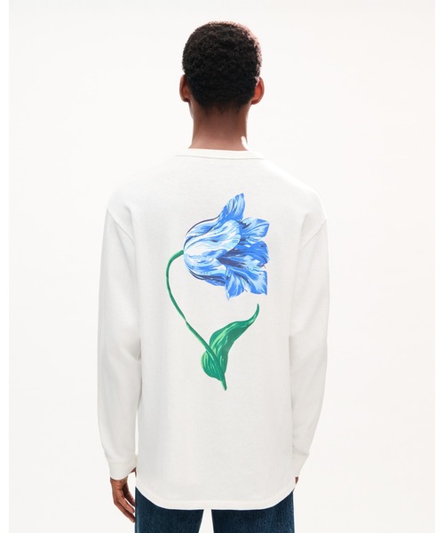 KENZO(ケンゾー)の「'KENZO Tulip' ロングスリーブ Tシャツ イン コットン(Tシャツ/カットソー・メンズ・ホワイト系その他・LARGE/MEDIUM/SMALL/X-SMALL)」の4枚目の写真