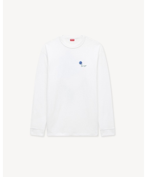 KENZO(ケンゾー)の「'KENZO Tulip' ロングスリーブ Tシャツ イン コットン(Tシャツ/カットソー・メンズ・ホワイト系その他・LARGE/MEDIUM/SMALL/X-SMALL)」の2枚目の写真