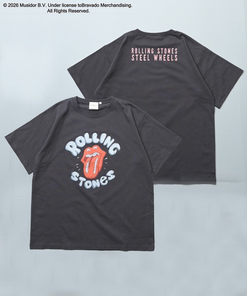 MARKEY'S(マーキーズ)の「【THE ROLLING STONES】別注 S/S Tee/おとな(Tシャツ/カットソー・レディース・チャコール/オフホワイト・180cm/160cm)」の2枚目の写真