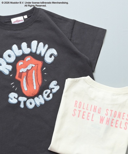 MARKEY'S(マーキーズ)の「【THE ROLLING STONES】別注 S/S Tee/おとな(Tシャツ/カットソー・レディース・チャコール/オフホワイト・180cm/160cm)」の3枚目の写真