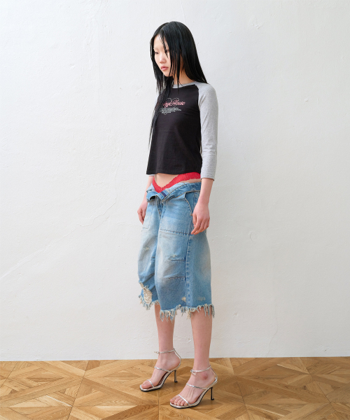 THEVINYLHOUSE(ザバイニルハウス)の「DESTROYED DENIM SHORTS LIGHT BLUE(その他パンツ・メンズ・その他・SMALL/MEDIUM/LARGE)」の6枚目の写真