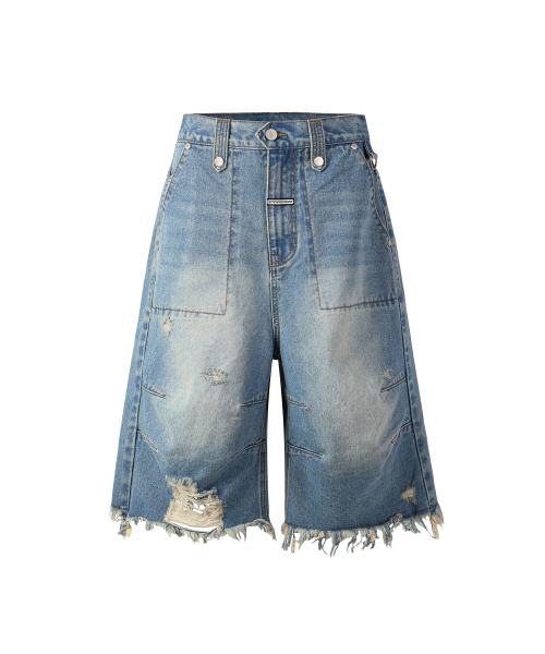 THEVINYLHOUSE(ザバイニルハウス)の「DESTROYED DENIM SHORTS LIGHT BLUE(その他パンツ・メンズ・その他・SMALL/MEDIUM/LARGE)」の12枚目の写真