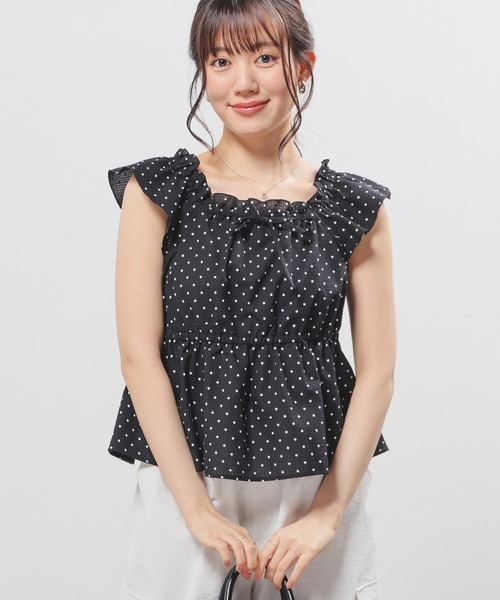 Honeys(ハニーズ)の「フリルブラウス(シャツ/ブラウス・レディース・ホワイト系その他2/レッド系その他2/ブラック系その他2/ブルー系その他3・3L/L/LL/M/S)」の13枚目の写真