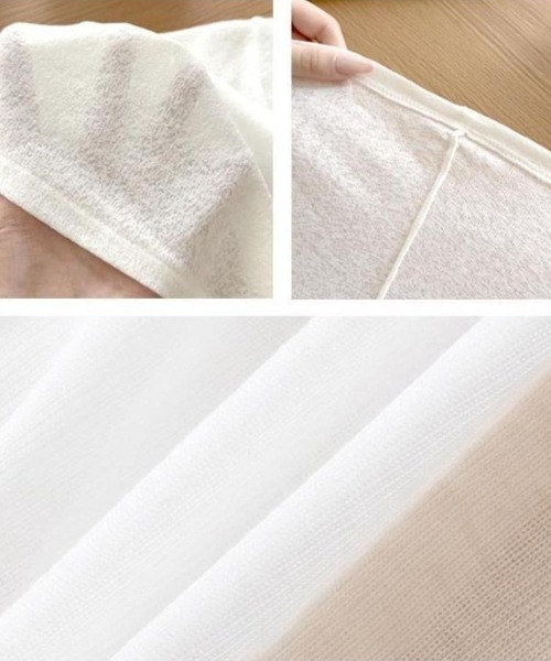 Forcement(フォースメント)の「夏服。軽やかな透け感とゆったりシルエットで抜け感をまとうシアーUVカットカーデ(カーディガン/ボレロ・レディース・ブラック/ベージュ/ホワイト・FREE)」の5枚目の写真