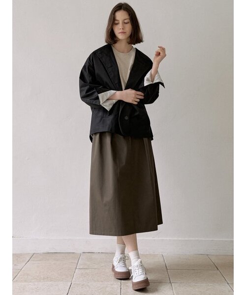 AVANT-G(アバン)の「Washed Cotton Oversized Jacket - BLACK(その他アウター・レディース・その他・FREE)」の4枚目の写真