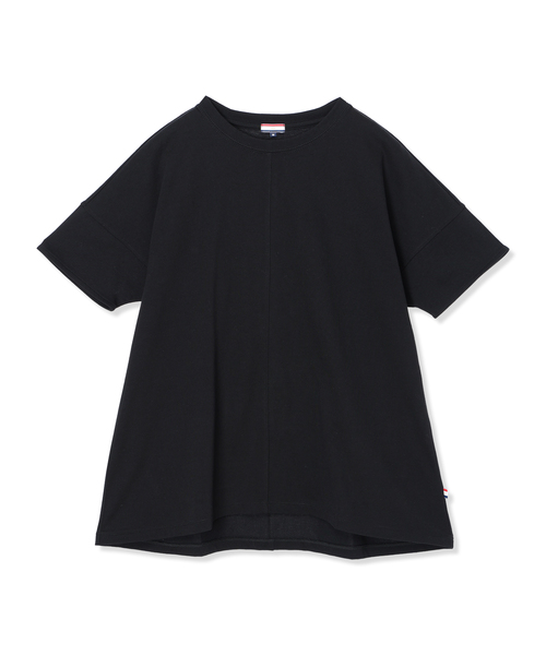 Petit Honfleur（プチオンフルール）の「袖切替チュニックプルオーバー【接触冷感・UVカット・日本製】（Tシャツ/カットソー・レディース・グレー/チャコールグレー/ブラック・M/L）」の6枚目の写真