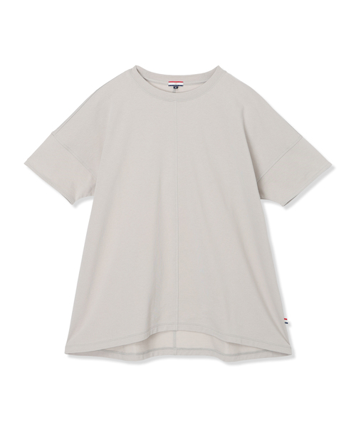 Petit Honfleur（プチオンフルール）の「袖切替チュニックプルオーバー【接触冷感・UVカット・日本製】（Tシャツ/カットソー・レディース・グレー/チャコールグレー/ブラック・M/L）」の5枚目の写真