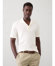 BANANA REPUBLIC FACTORY STORE　　テクスチャーニットポロシャツ