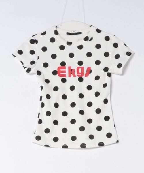 Ritzy(リッツィー)の「Y2K ドットロゴコンパクトTシャツ(Tシャツ/カットソー・レディース・ホワイト・S/M/L/XL)」の6枚目の写真