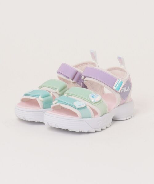 FILA フィラ 18-23 DISRUPTOR SD HEART ディスラプターサンダルハート