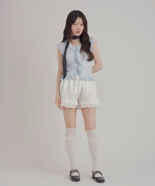 mellowneon(メロウネオン)の「コットンレースショートパンツ(その他パンツ・レディース・ホワイト・FREE)」の3枚目の写真