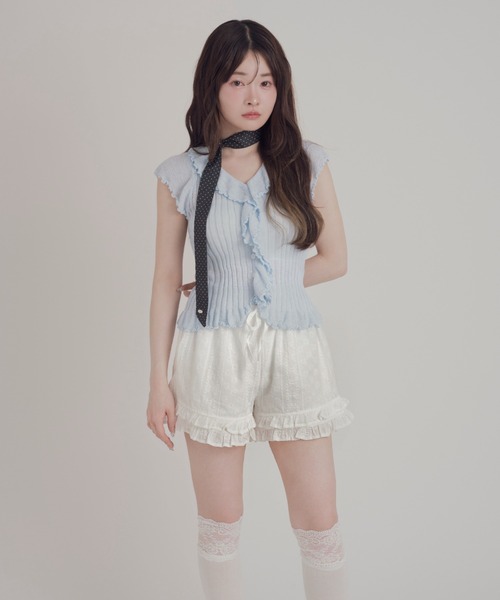 mellowneon(メロウネオン)の「コットンレースショートパンツ(その他パンツ・レディース・ホワイト・FREE)」の2枚目の写真