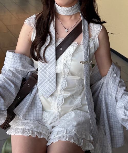 mellowneon(メロウネオン)の「コットンレースショートパンツ(その他パンツ・レディース・ホワイト・FREE)」の11枚目の写真