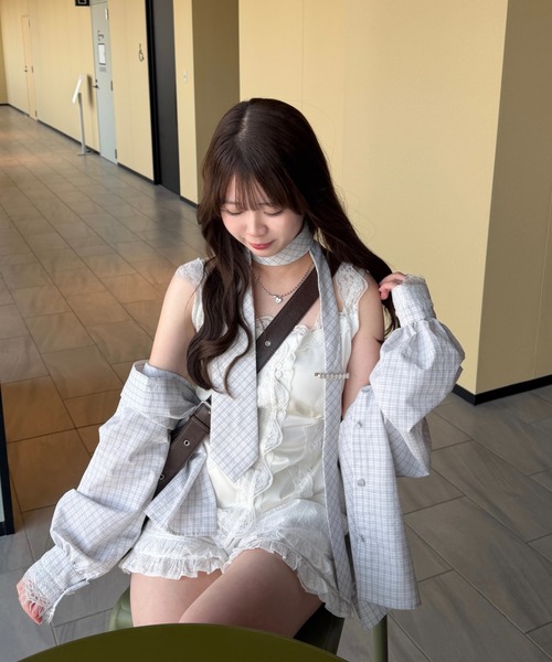 mellowneon(メロウネオン)の「コットンレースショートパンツ(その他パンツ・レディース・ホワイト・FREE)」の9枚目の写真