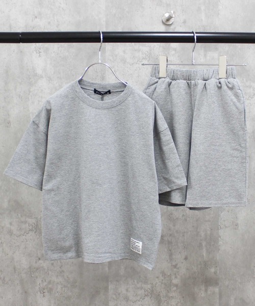 SHISKY（シスキー）の「ピスネーム付き無地半袖Tシャツ & ショートパンツ セットアップ(523-115)（セットアップ・キッズ・ネイビー/ミント/杢グレー/チャコールグレー/ダークグリーン/ベージュ/ブラック/オレンジ・110cm/120cm/150cm/140cm/130cm/160cm）」の17枚目の写真