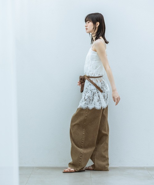 LAKOLE(ラコレ)の「レースキャミミニワンピース / 849672(ワンピース・レディース・オフホワイト/ブラック・FREE)」の7枚目の写真