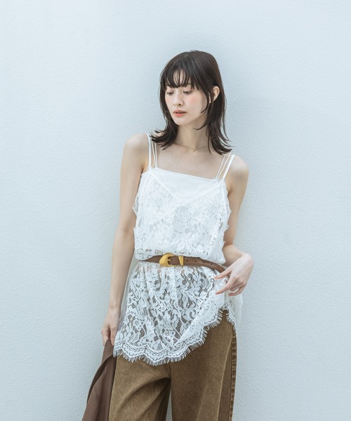 LAKOLE(ラコレ)の「レースキャミミニワンピース / 849672(ワンピース・レディース・オフホワイト/ブラック・FREE)」の10枚目の写真