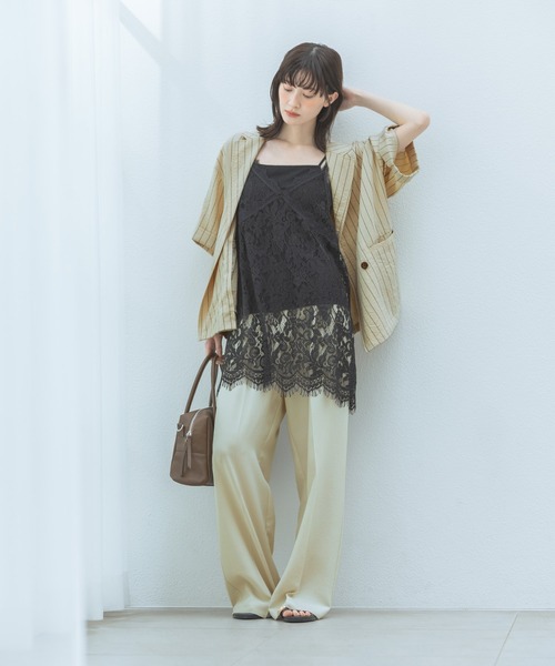 LAKOLE(ラコレ)の「レースキャミミニワンピース / 849672(ワンピース・レディース・オフホワイト/ブラック・FREE)」の15枚目の写真