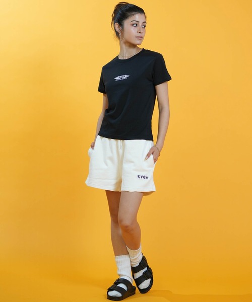 ムラサキスポーツ（ムラサキスポーツ）の「【ムラサキスポーツ限定】ムラサキ × RVCA ルーカ コラボレーション Tシャツ BG04CP02（Tシャツ/カットソー・レディース・ホワイト/ブラック/ピンク・S/M）」の18枚目の写真
