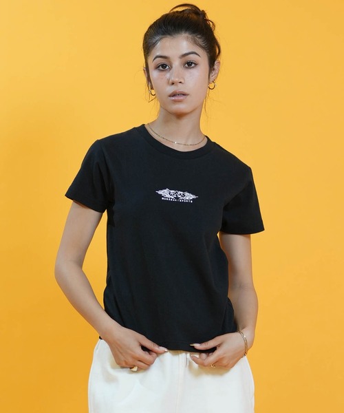 ムラサキスポーツ（ムラサキスポーツ）の「【ムラサキスポーツ限定】ムラサキ × RVCA ルーカ コラボレーション Tシャツ BG04CP02（Tシャツ/カットソー・レディース・ホワイト/ブラック/ピンク・S/M）」の9枚目の写真