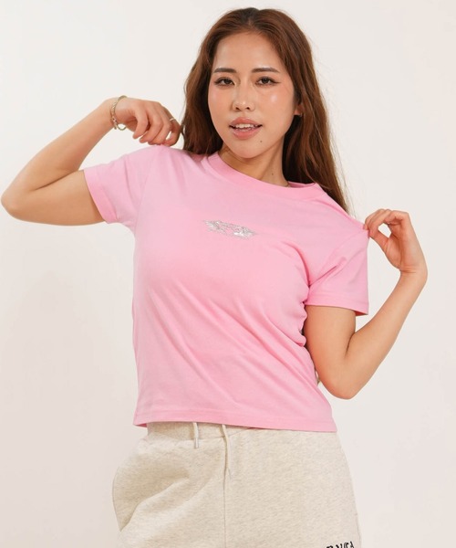 ムラサキスポーツ（ムラサキスポーツ）の「【ムラサキスポーツ限定】ムラサキ × RVCA ルーカ コラボレーション Tシャツ BG04CP02（Tシャツ/カットソー・レディース・ホワイト/ブラック/ピンク・S/M）」の10枚目の写真