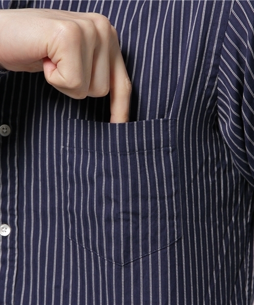 SHIPS(シップス)の「SC: SHIPS(シップス) 16SS ドビー織り ロンドンストライプ セミワイドカラー シャツ(シャツ/ブラウス・メンズ・ホワイト/ライトブルー/ネイビー/ダークブルー・SMALL/X-LARGE/MEDIUM/LARGE)」の15枚目の写真