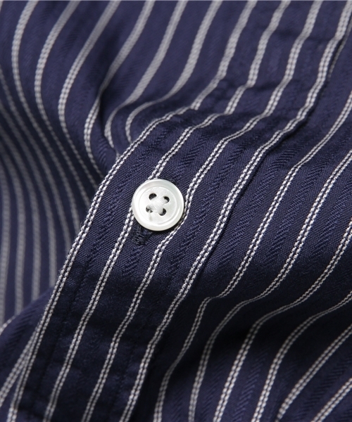 SHIPS(シップス)の「SC: SHIPS(シップス) 16SS ドビー織り ロンドンストライプ セミワイドカラー シャツ(シャツ/ブラウス・メンズ・ホワイト/ライトブルー/ネイビー/ダークブルー・SMALL/X-LARGE/MEDIUM/LARGE)」の16枚目の写真