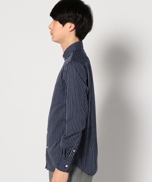 SHIPS(シップス)の「SC: SHIPS(シップス) 16SS ドビー織り ロンドンストライプ セミワイドカラー シャツ(シャツ/ブラウス・メンズ・ホワイト/ライトブルー/ネイビー/ダークブルー・SMALL/X-LARGE/MEDIUM/LARGE)」の9枚目の写真