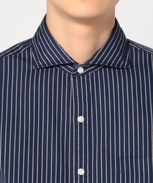 SHIPS(シップス)の「SC: SHIPS(シップス) 16SS ドビー織り ロンドンストライプ セミワイドカラー シャツ(シャツ/ブラウス・メンズ・ホワイト/ライトブルー/ネイビー/ダークブルー・SMALL/X-LARGE/MEDIUM/LARGE)」の12枚目の写真