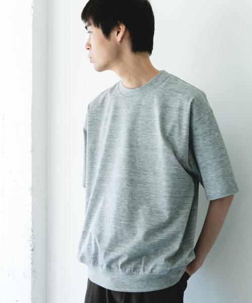 URBAN RESEARCH DOORS(アーバンリサーチドアーズ)の「『吸水速乾/防シワ/抗ピリング/UVカット/イージーケア』DRYMIX クルーネック ショートスリーブ スウェットTシャツ(Tシャツ/カットソー・メンズ・グレー/ブラウン/ネイビー・LARGE/MEDIUM)」の7枚目の写真