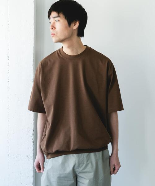 URBAN RESEARCH DOORS(アーバンリサーチドアーズ)の「『吸水速乾/防シワ/抗ピリング/UVカット/イージーケア』DRYMIX クルーネック ショートスリーブ スウェットTシャツ(Tシャツ/カットソー・メンズ・グレー/ブラウン/ネイビー・LARGE/MEDIUM)」の15枚目の写真