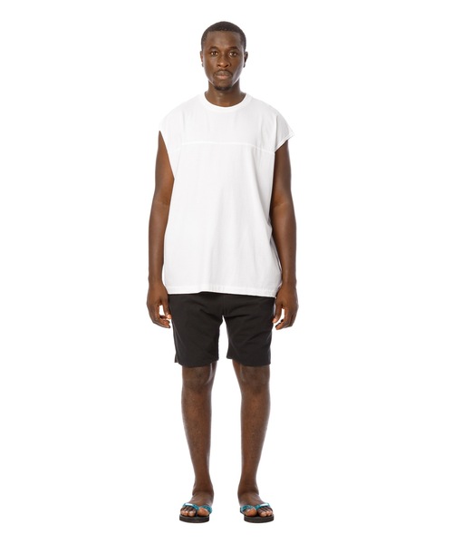 Sandinista(サンディニスタ)の「Overdyed Football Sleeveless Top / 後染めフットボールスリーブレストップ(Tシャツ/カットソー・メンズ・オレンジ系その他/ホワイト/ベージュ系その他/ネイビー・SMALL/MEDIUM/LARGE)」の10枚目の写真