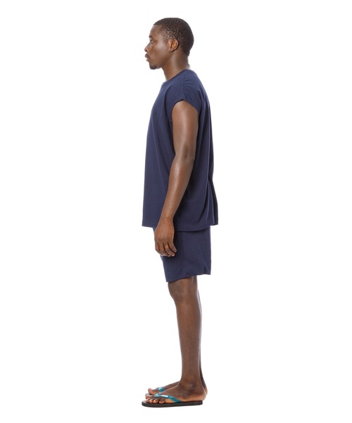 Sandinista(サンディニスタ)の「Overdyed Football Sleeveless Top / 後染めフットボールスリーブレストップ(Tシャツ/カットソー・メンズ・オレンジ系その他/ホワイト/ベージュ系その他/ネイビー・SMALL/MEDIUM/LARGE)」の6枚目の写真