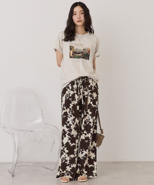 AMERICAN HOLIC（アメリカンホリック）の「SANFRANCISCO ロゴ＆フォトTシャツ（Tシャツ/カットソー・レディース・ホワイト系その他/チャコールグレー/オフホワイト・L/M）」の7枚目の写真