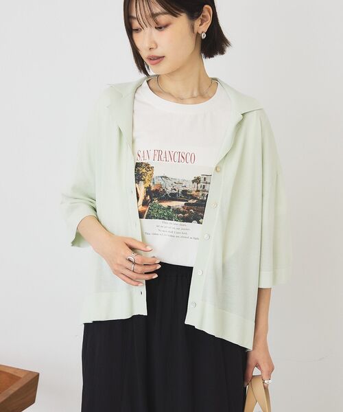 AMERICAN HOLIC（アメリカンホリック）の「SANFRANCISCO ロゴ＆フォトTシャツ（Tシャツ/カットソー・レディース・ホワイト系その他/チャコールグレー/オフホワイト・L/M）」の21枚目の写真